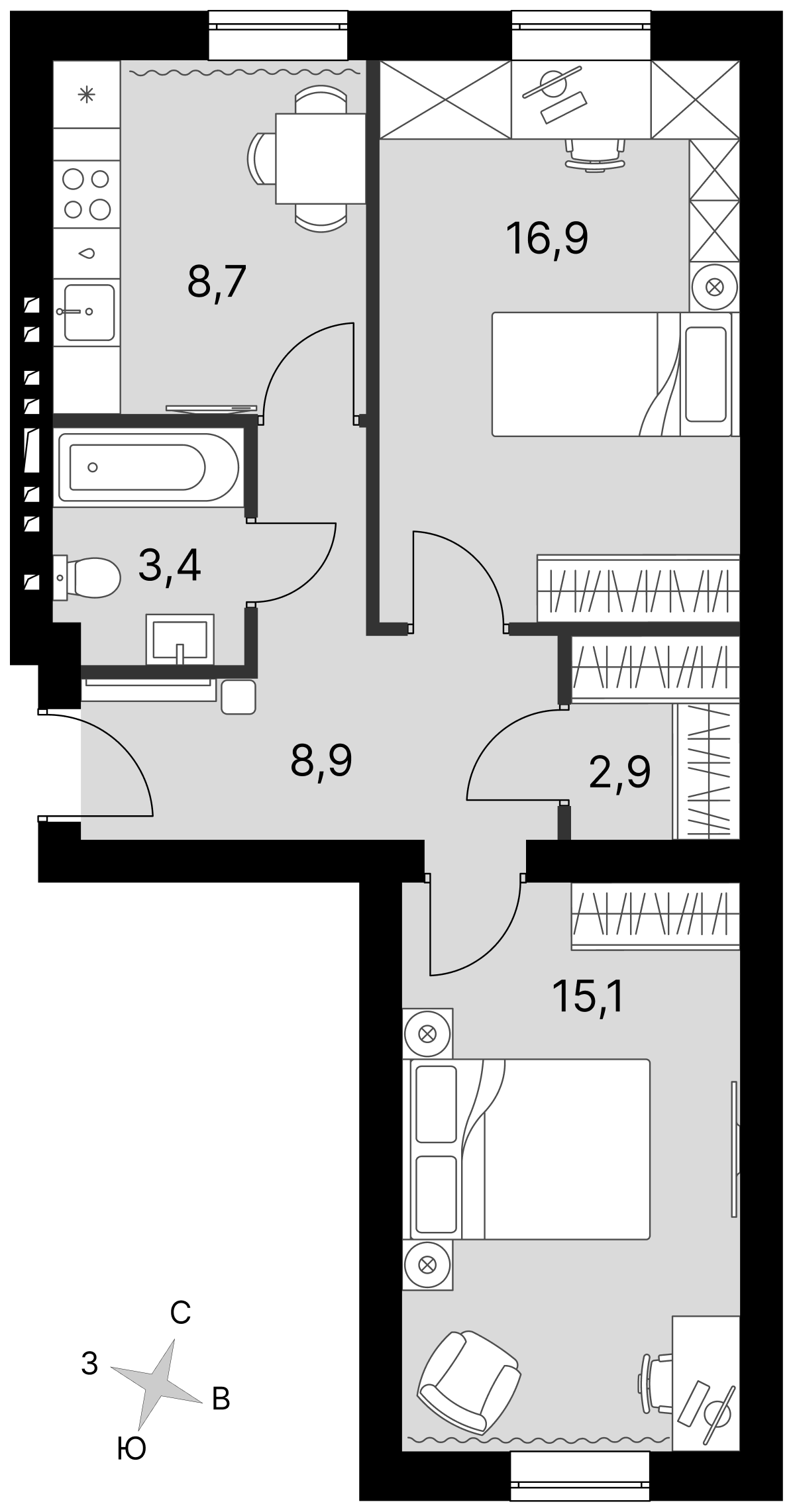 План таунхауса