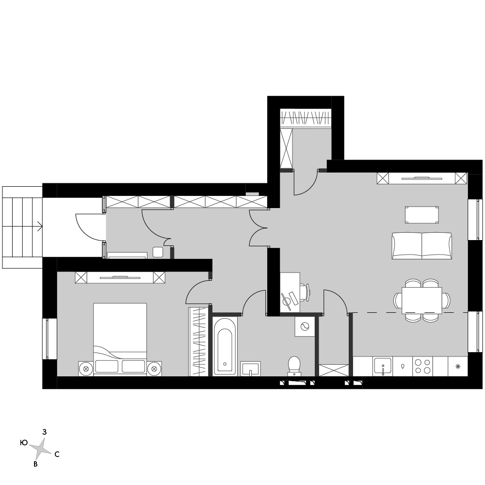 План таунхауса