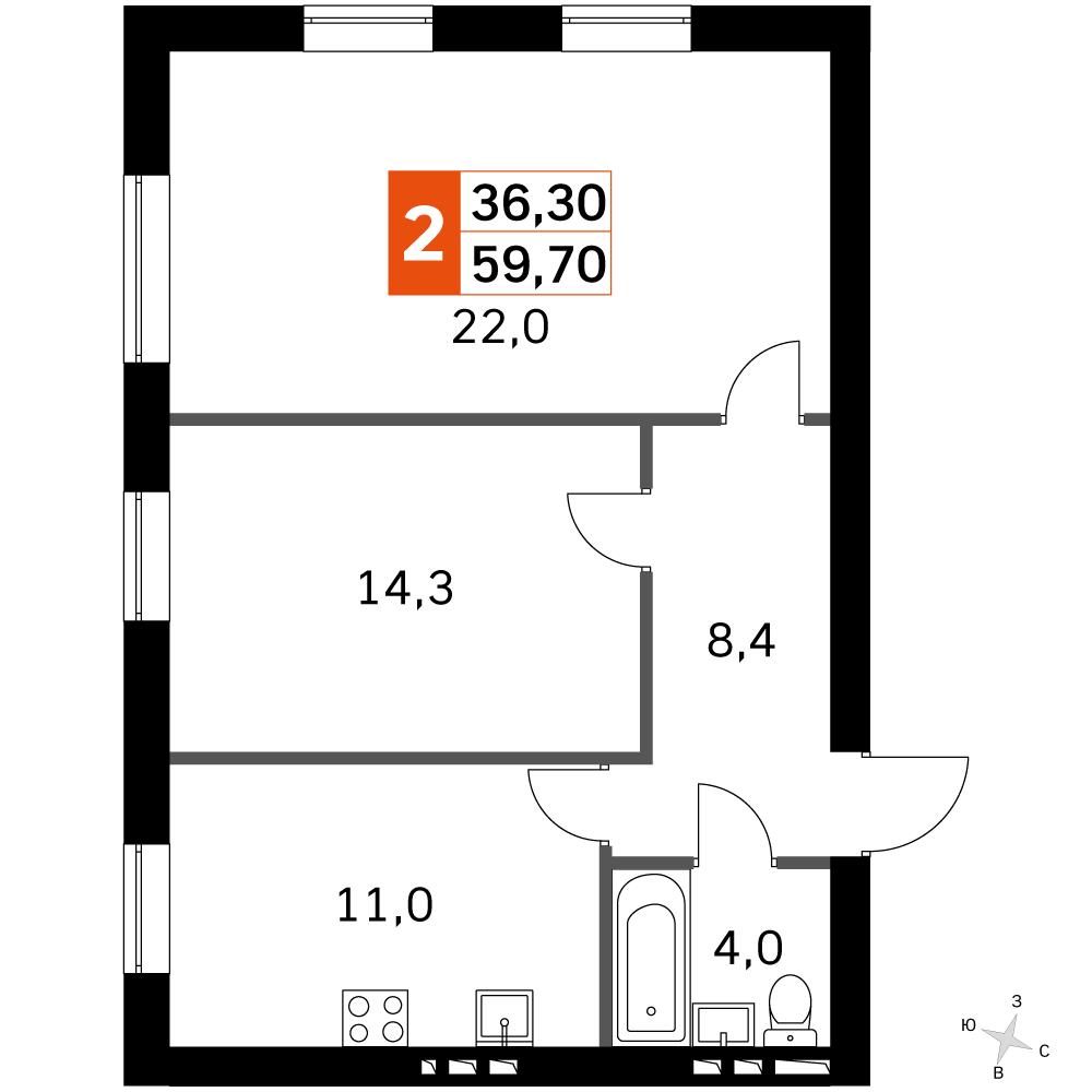 План таунхауса