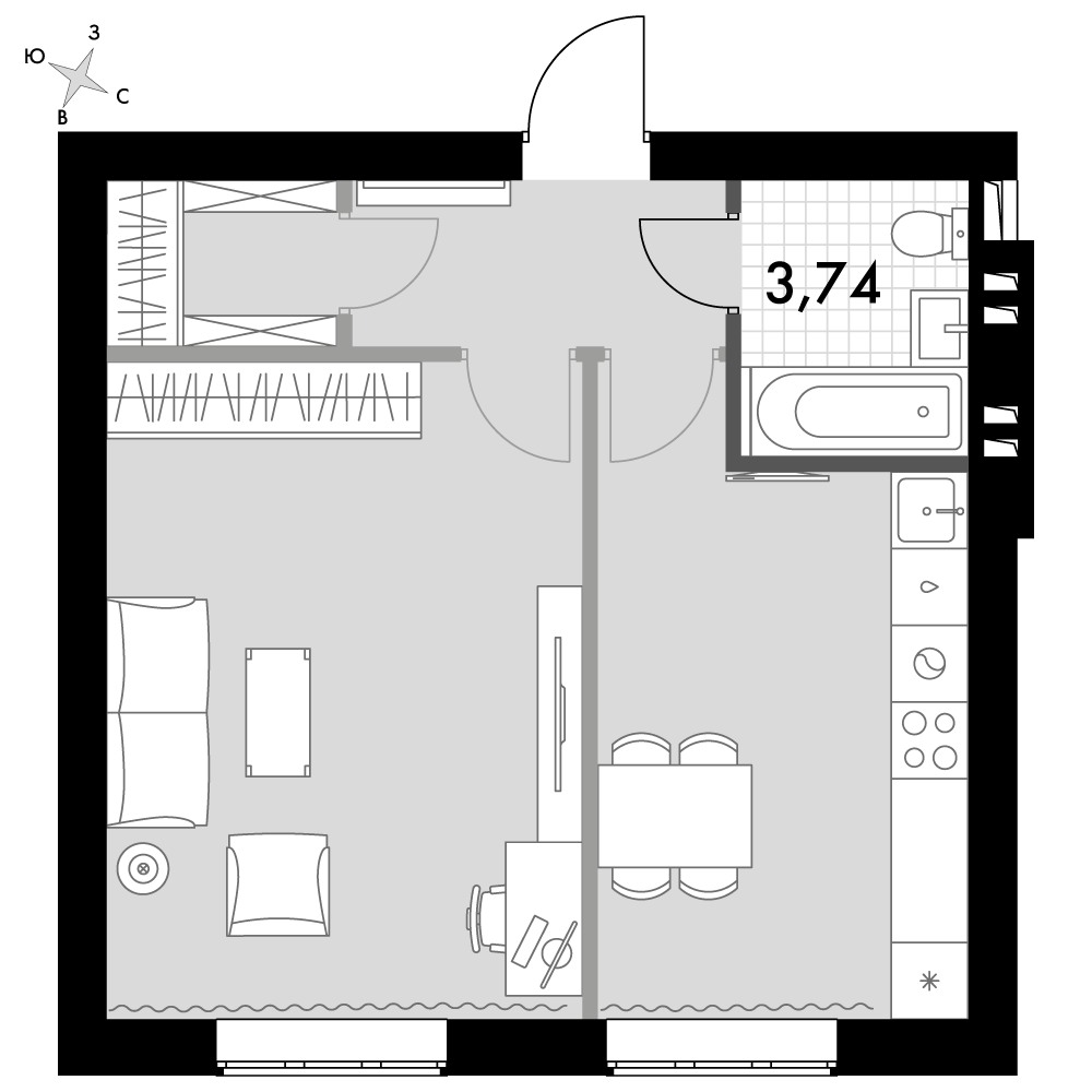 План таунхауса