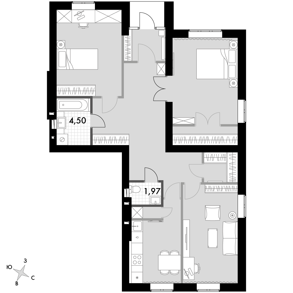 План таунхауса