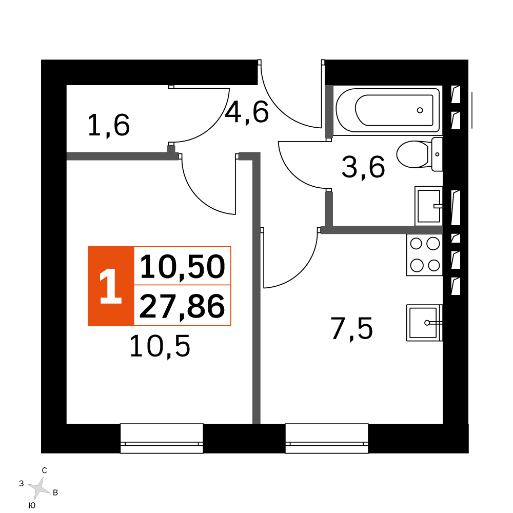 План таунхауса