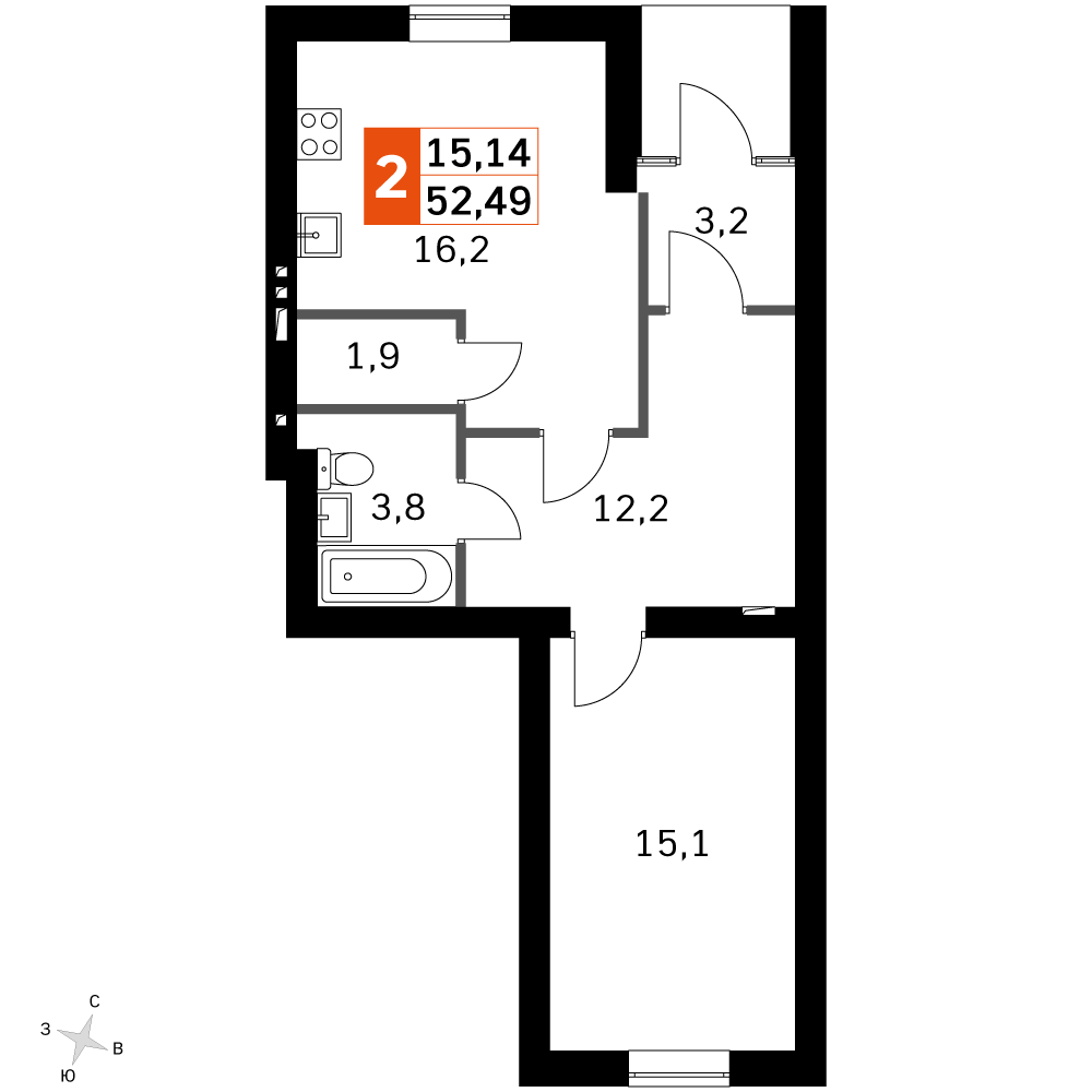 План таунхауса