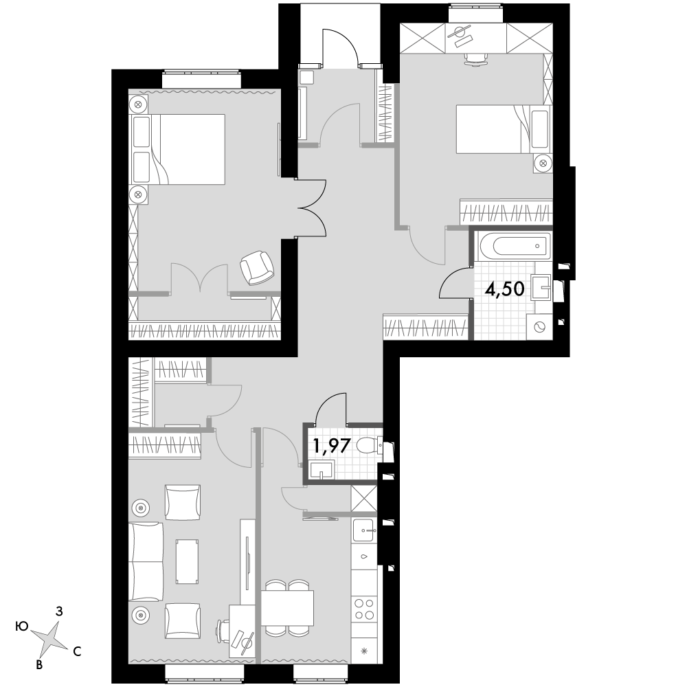 План таунхауса