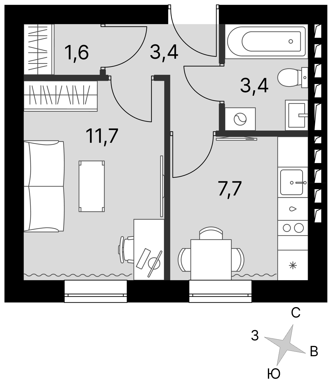 План таунхауса