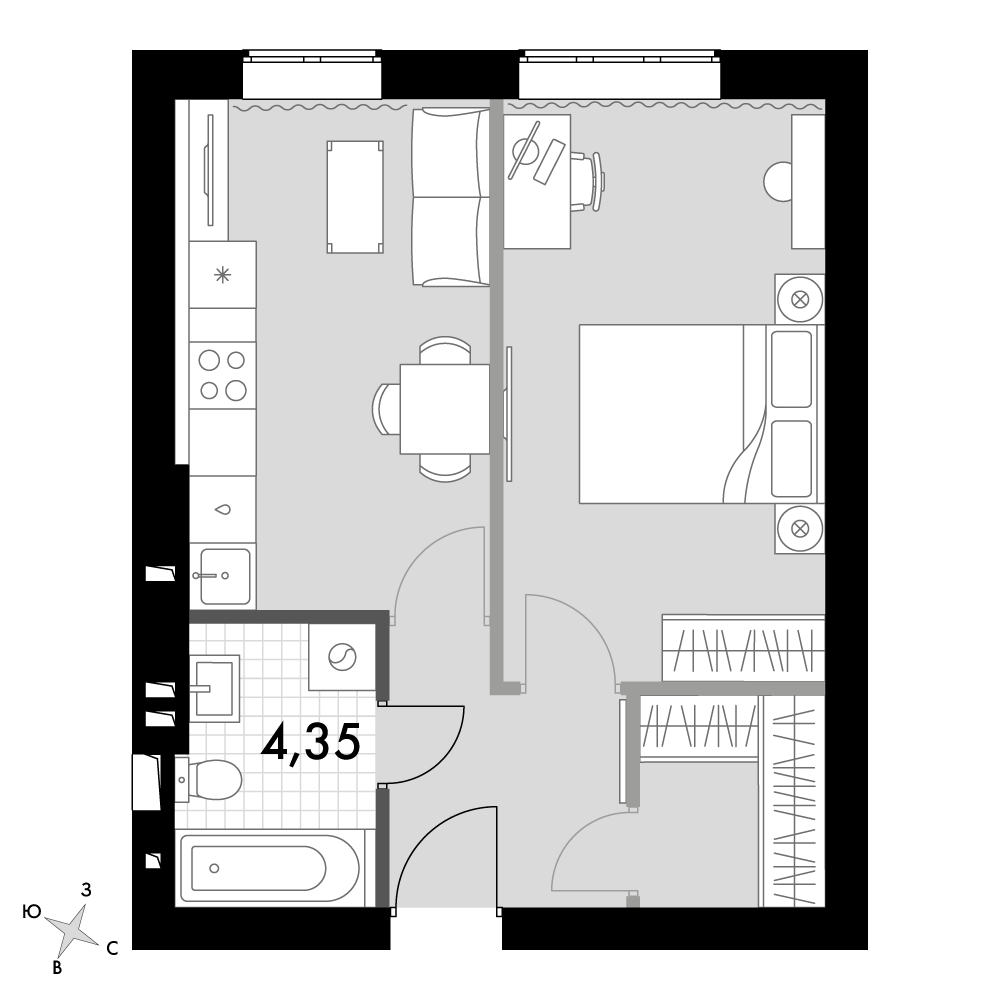 План таунхауса