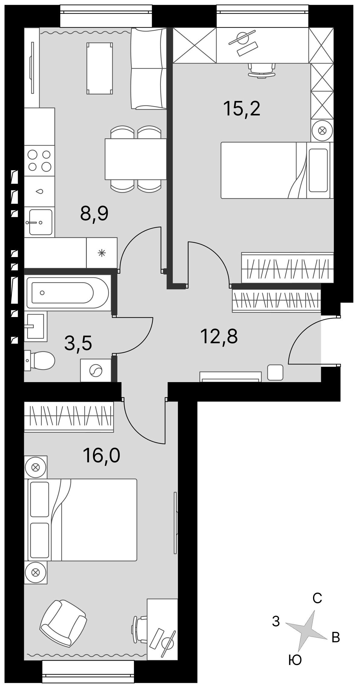 План таунхауса
