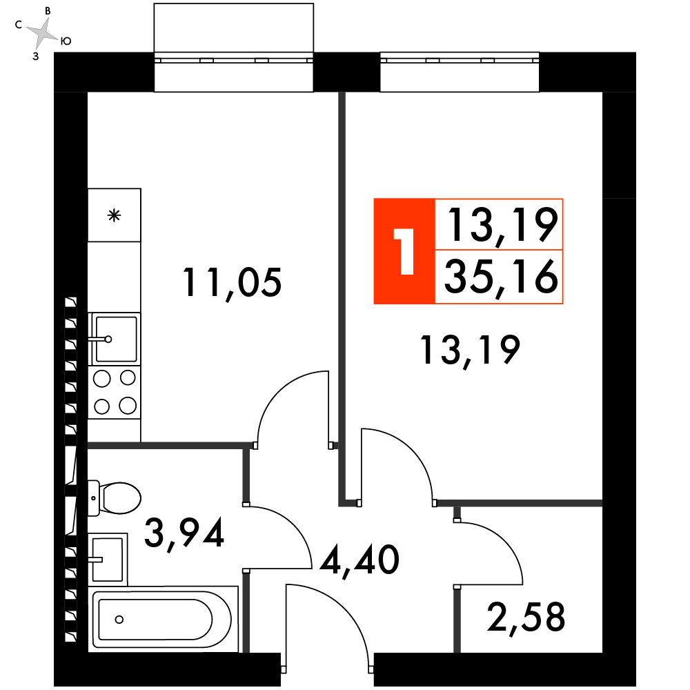 План таунхауса