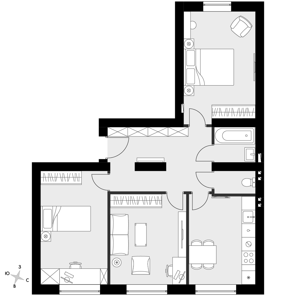 План таунхауса