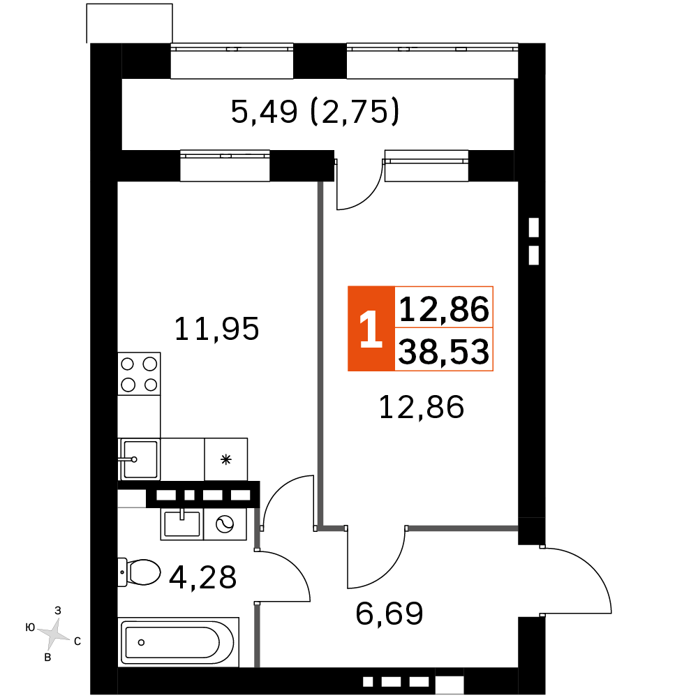 План таунхауса