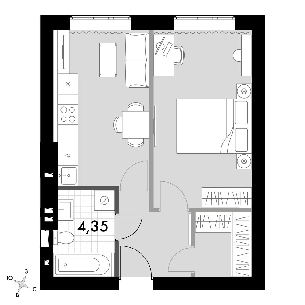 План таунхауса