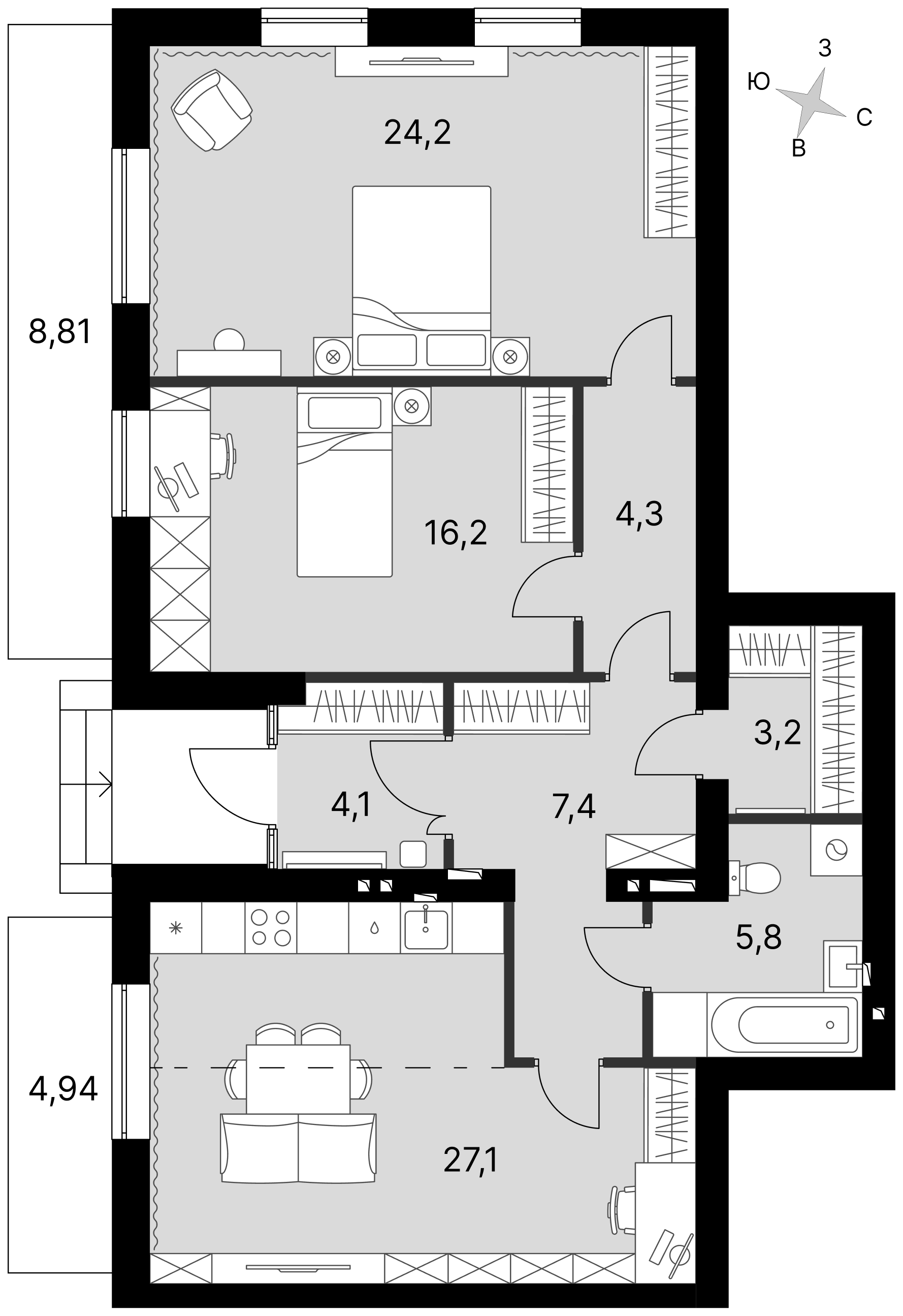 План таунхауса