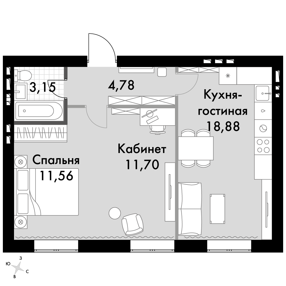 План таунхауса