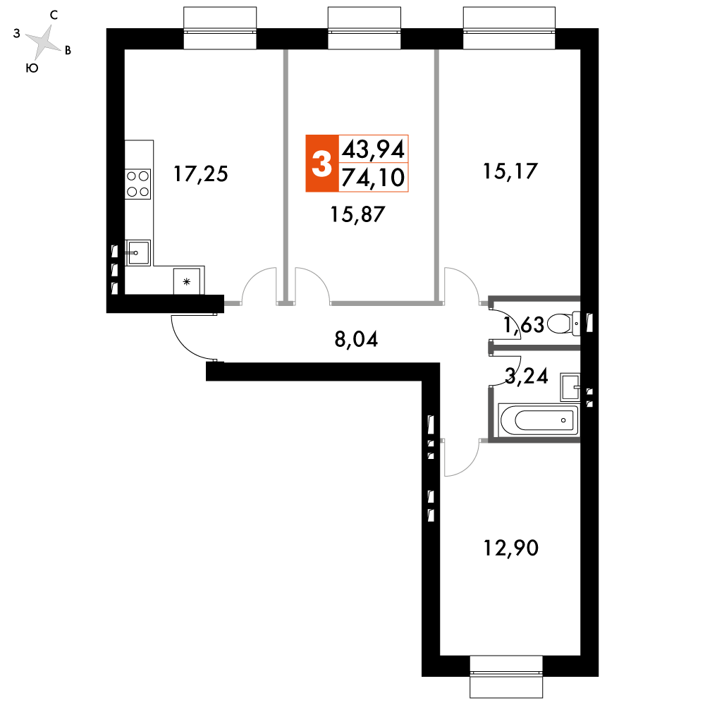 План таунхауса