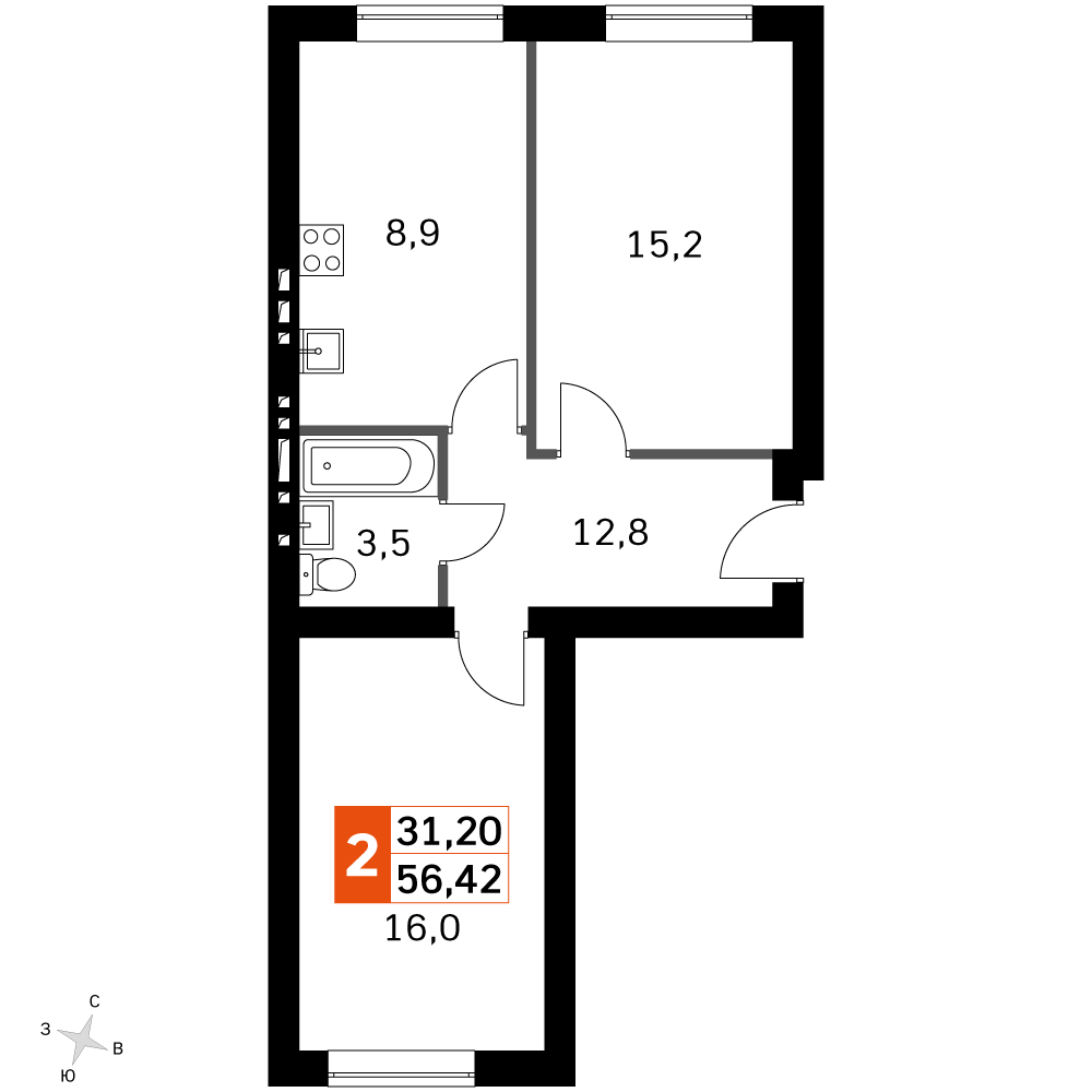 План таунхауса