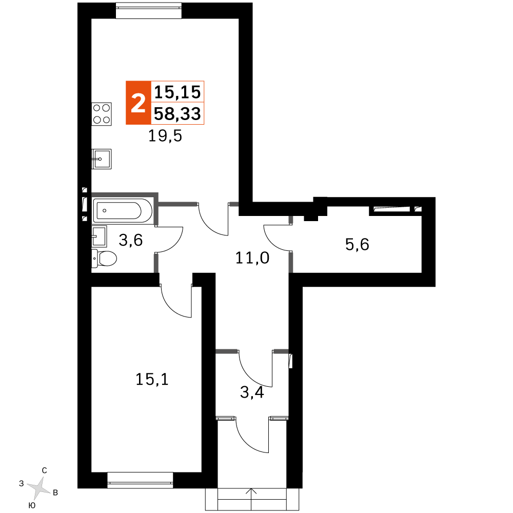 План таунхауса