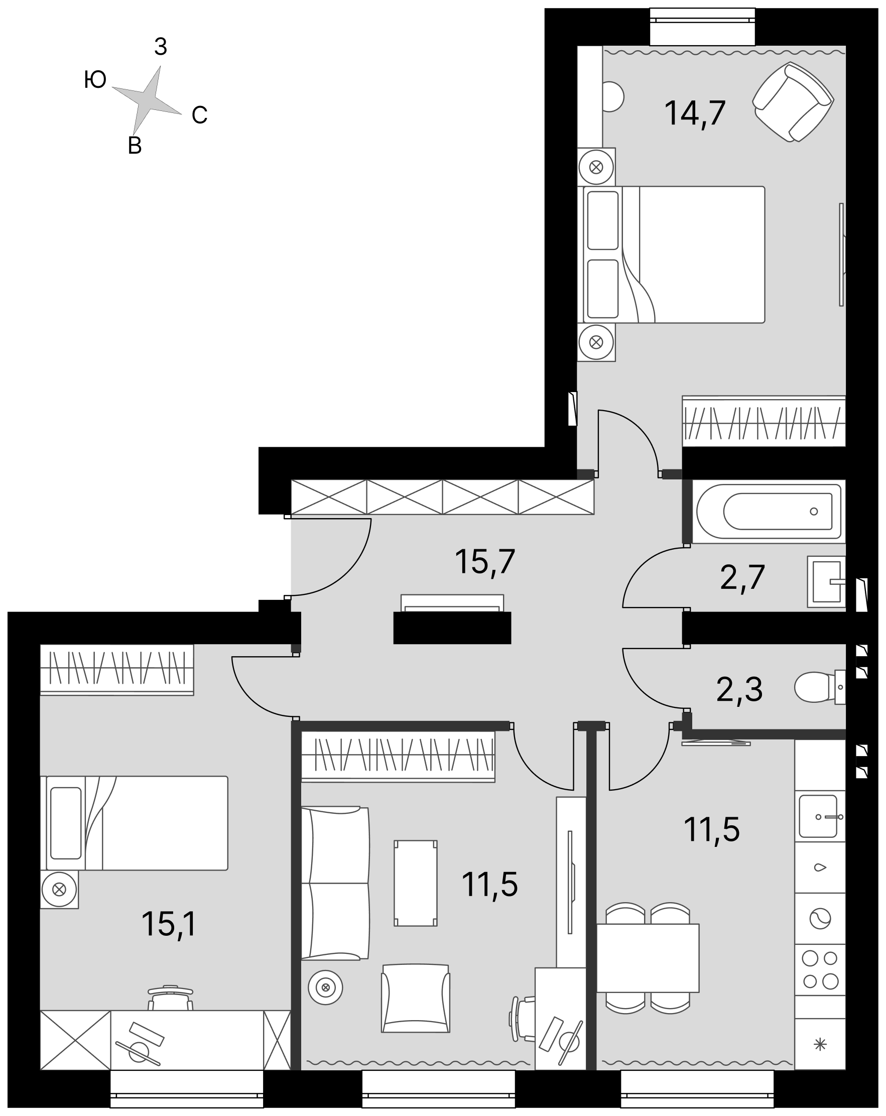 План таунхауса