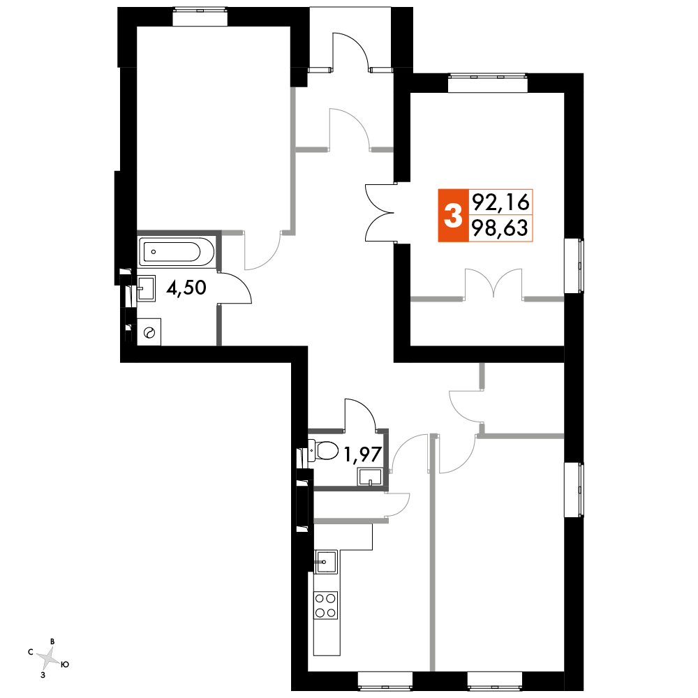 План таунхауса