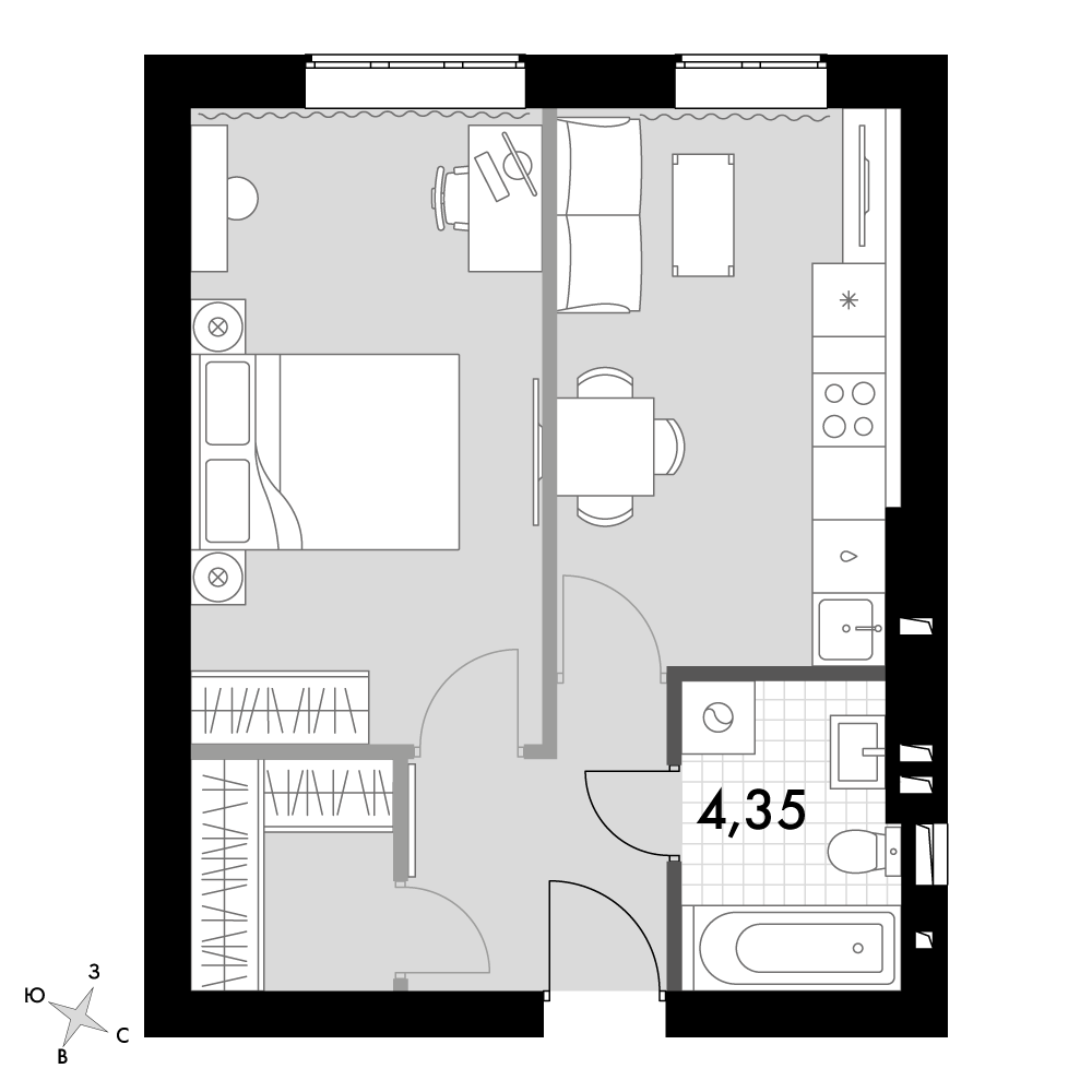 План таунхауса