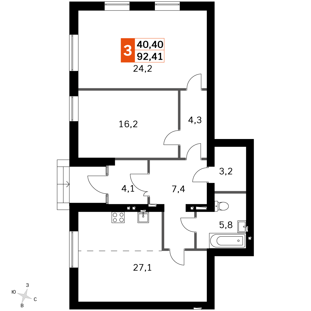 План таунхауса