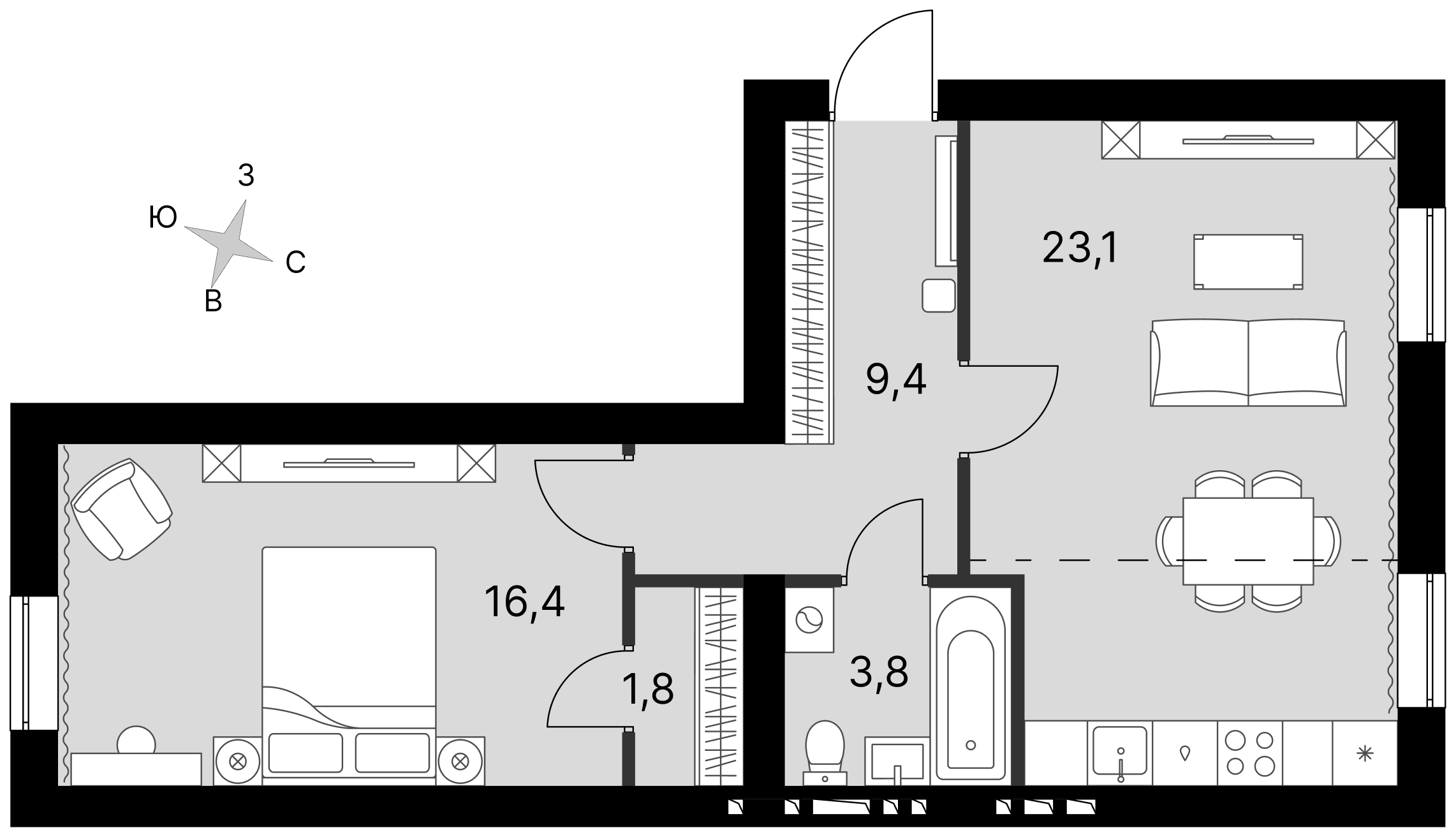 План таунхауса