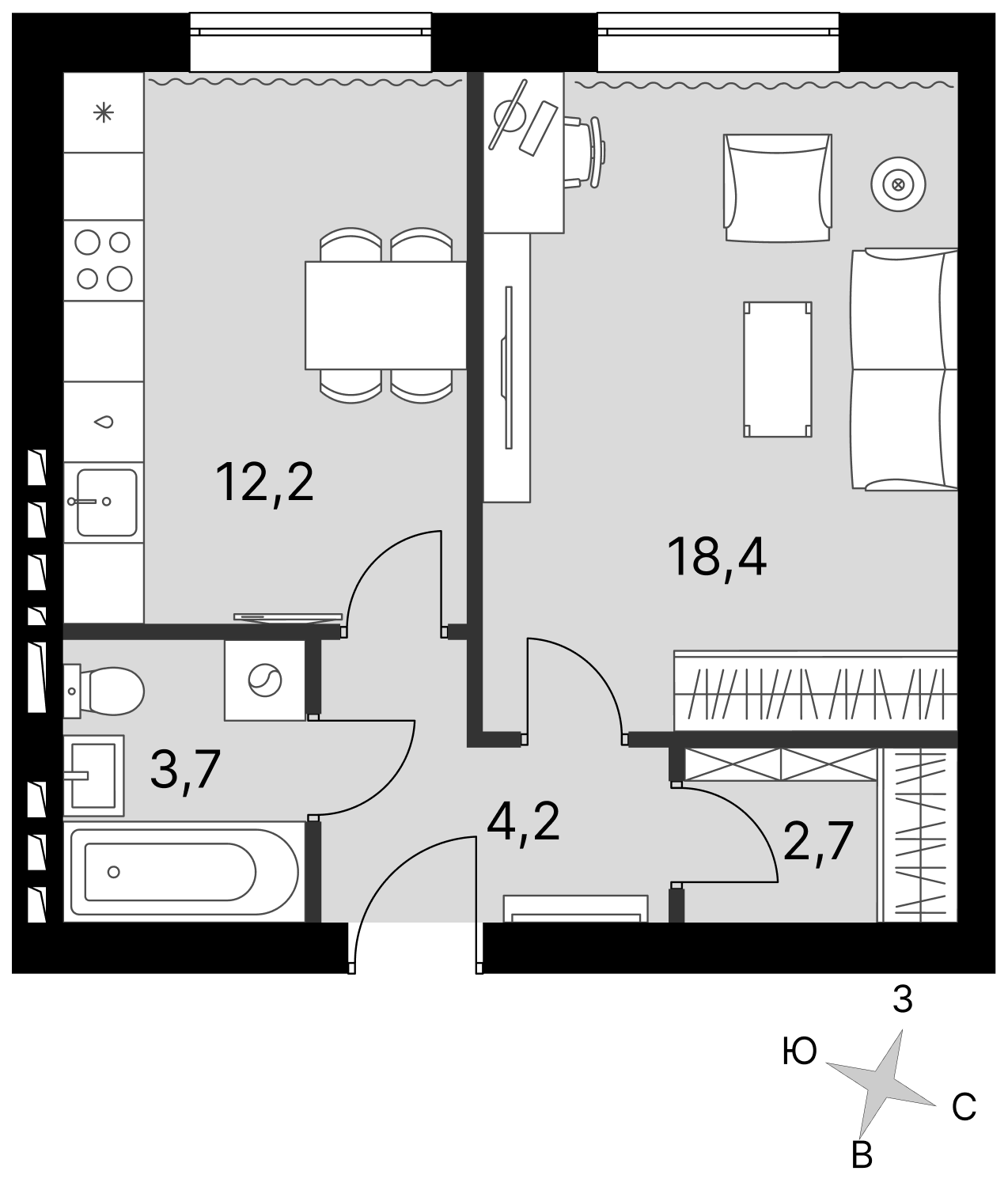 План таунхауса