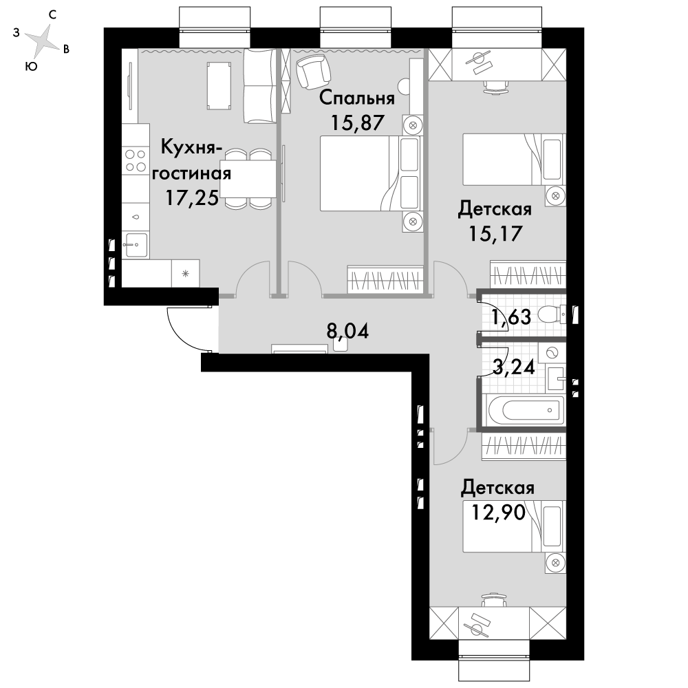 План таунхауса