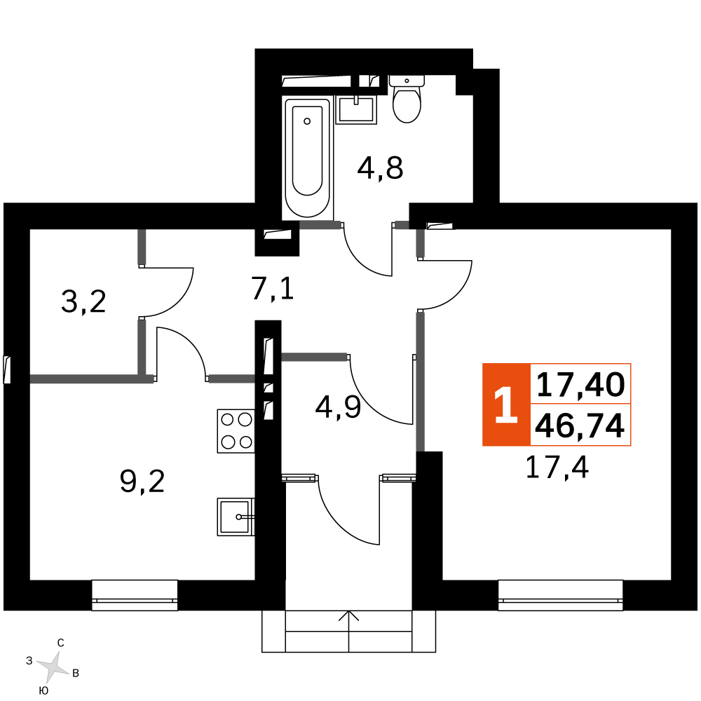 План таунхауса