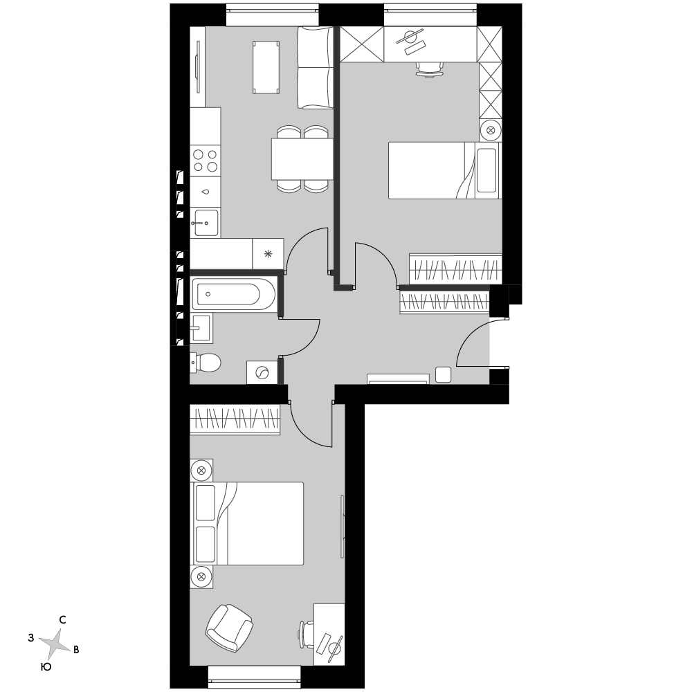 План таунхауса