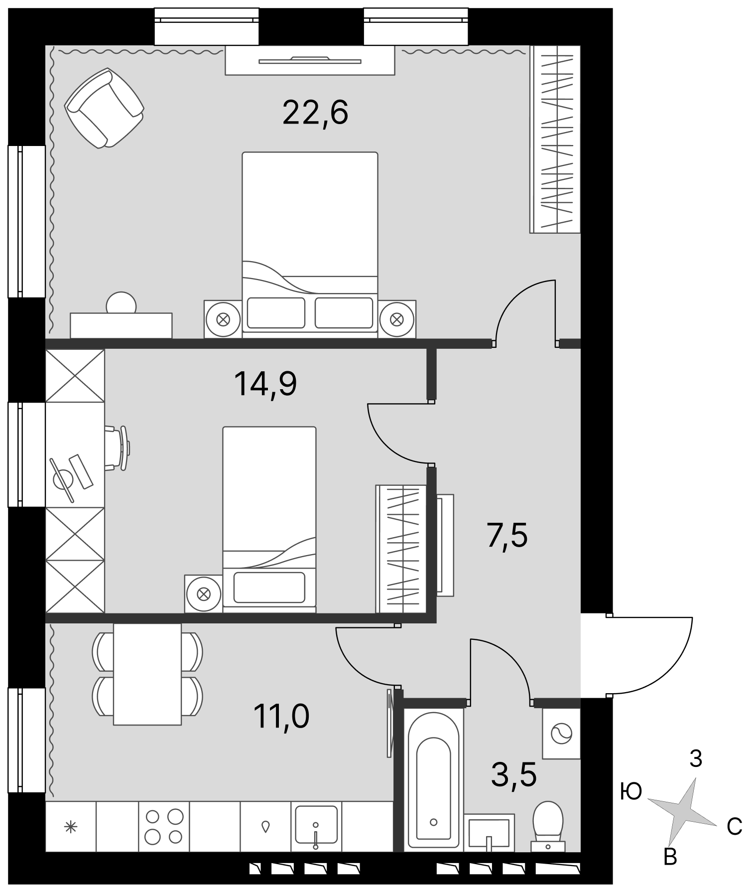 План таунхауса