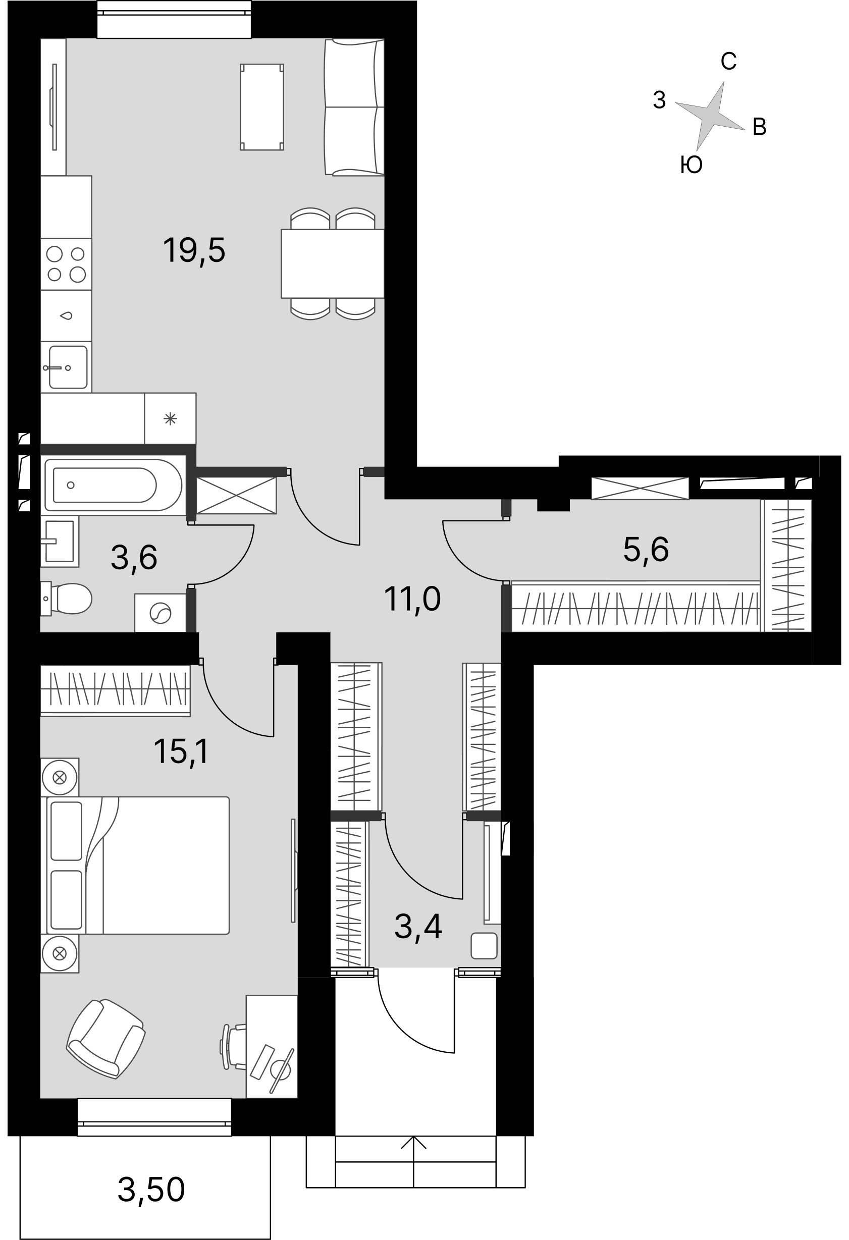 План таунхауса