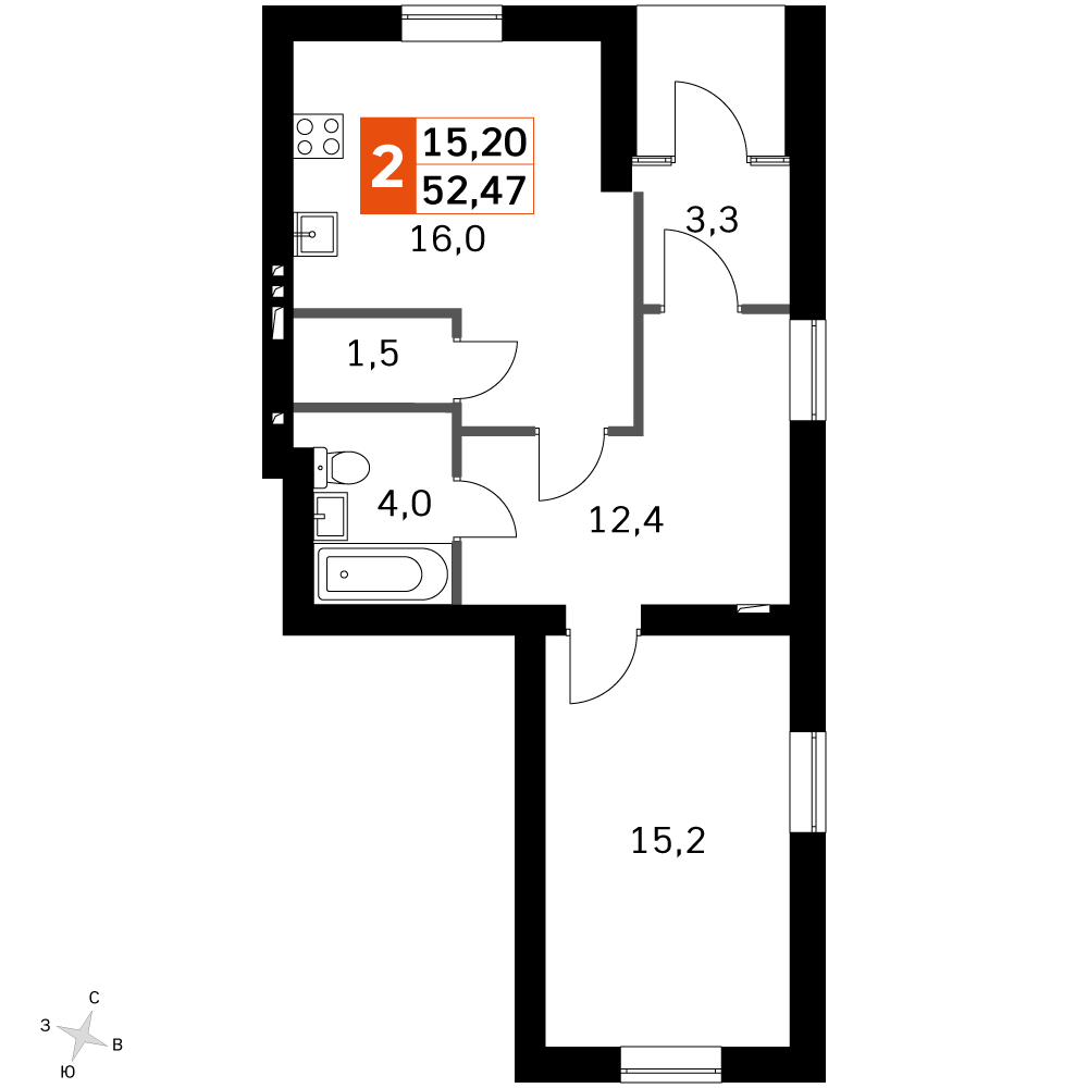 План таунхауса