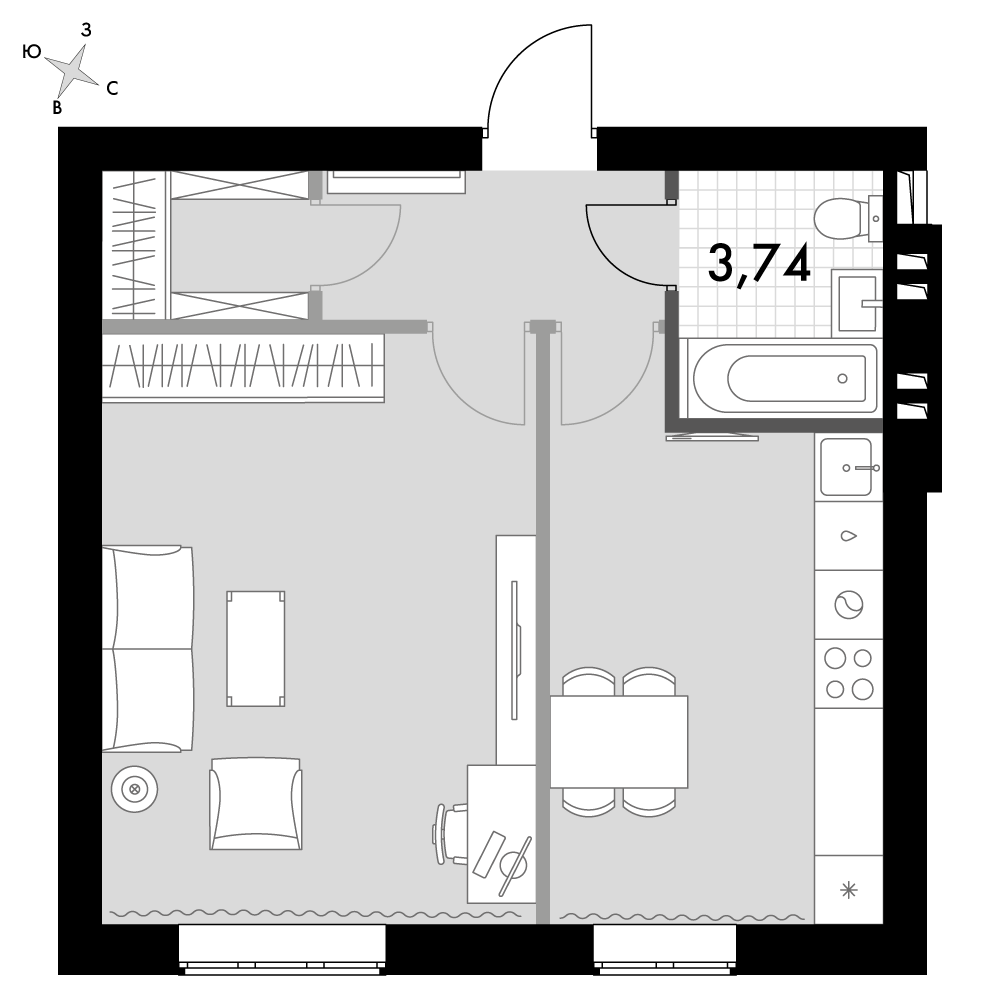 План таунхауса