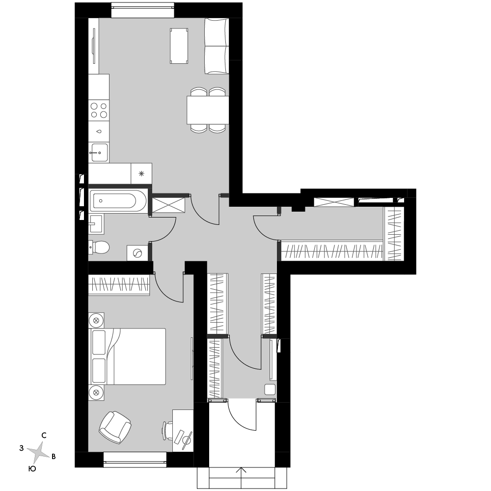 План таунхауса