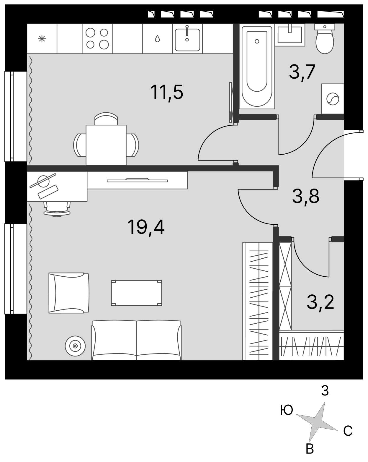 План таунхауса