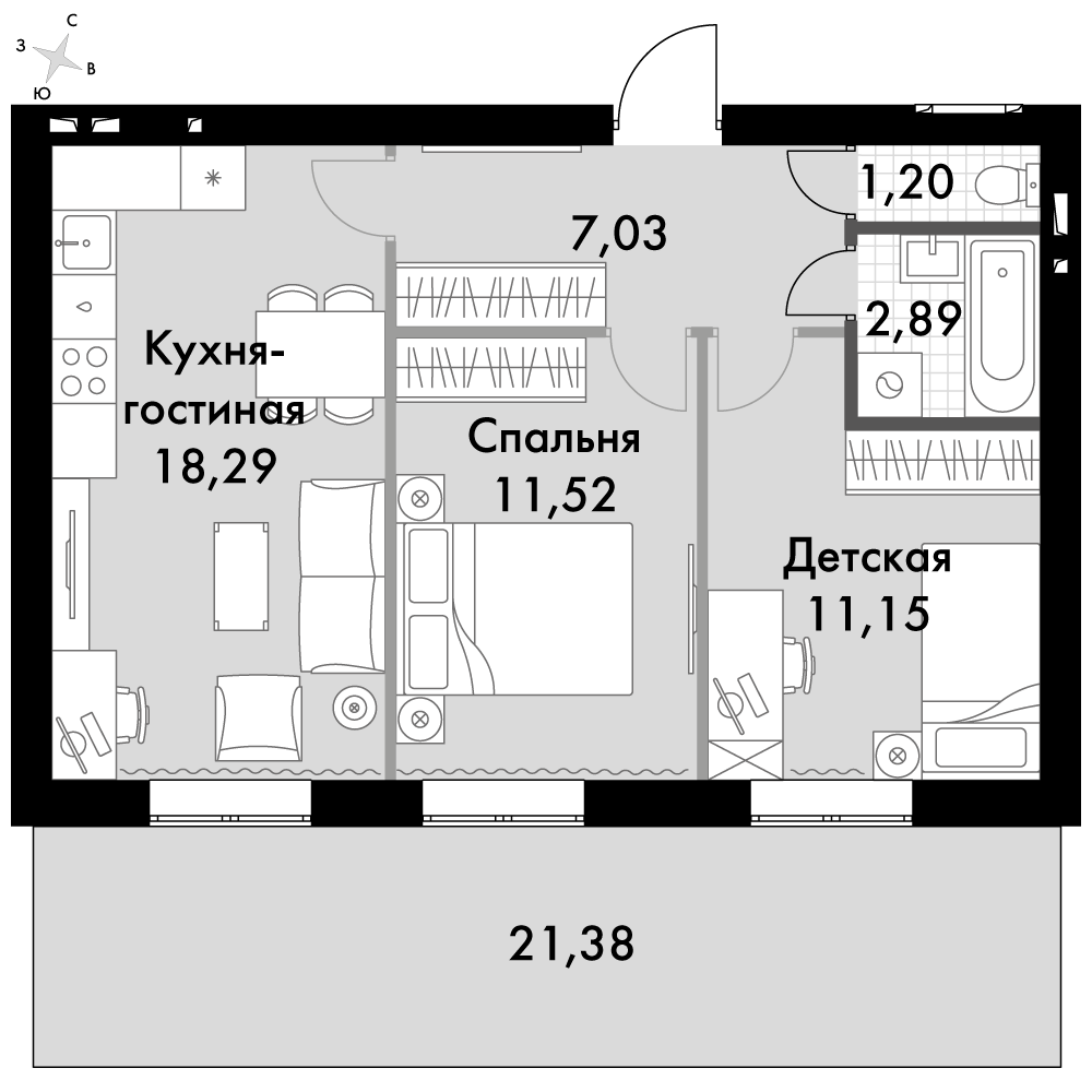 План таунхауса