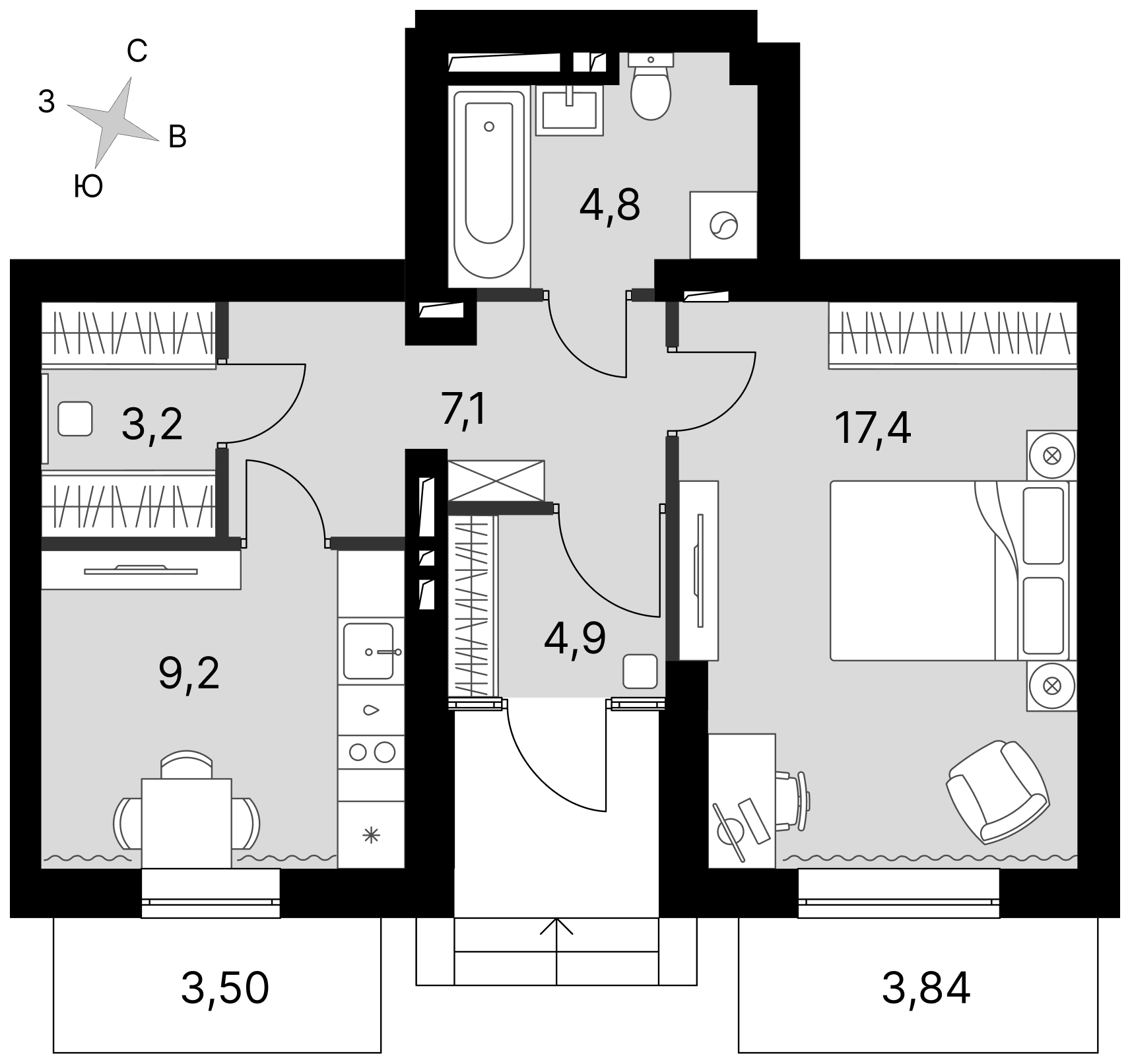 План таунхауса