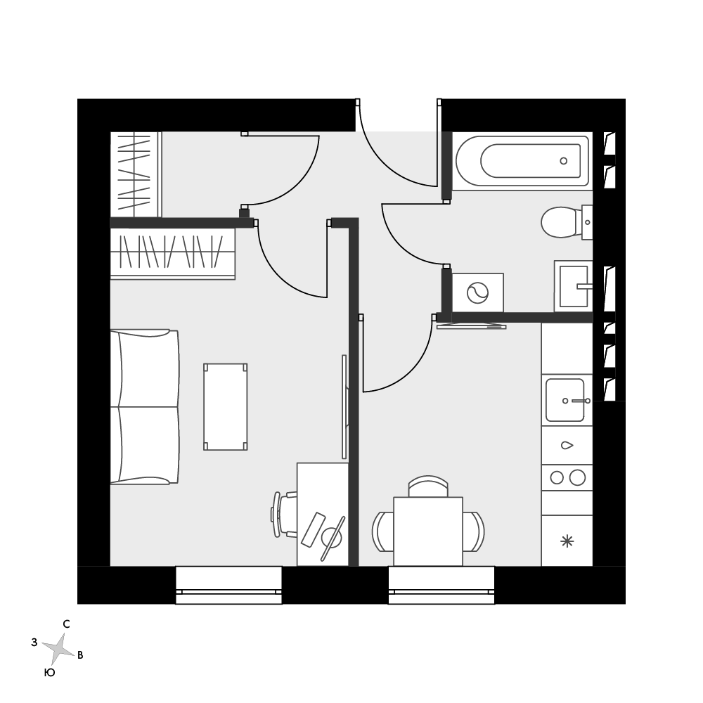 План таунхауса