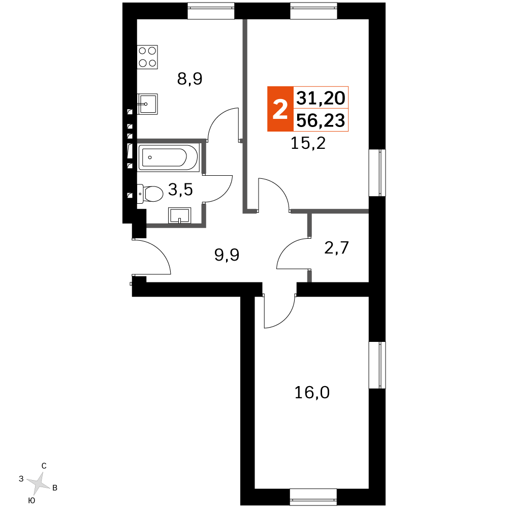 План таунхауса