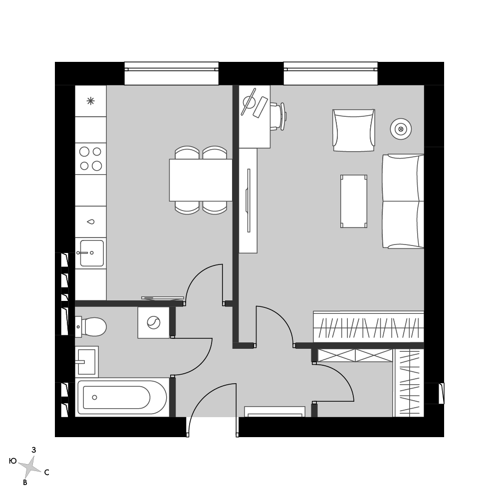 План таунхауса