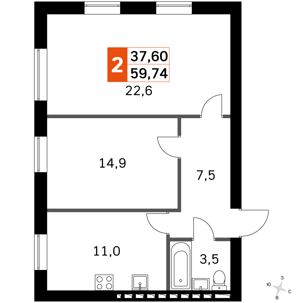 План таунхауса